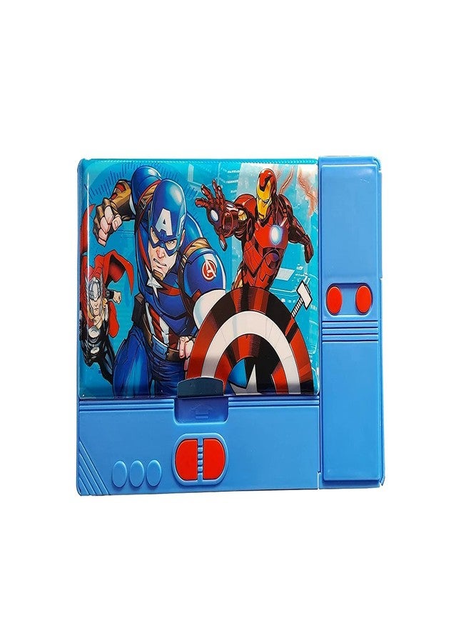 RKZ® Big Size Jumbo Theme Pencil Box - Magnetic Dual Side Opening Dynamic Art - Jumbo Pencil Box for Boys, Kids, Students - Image 1